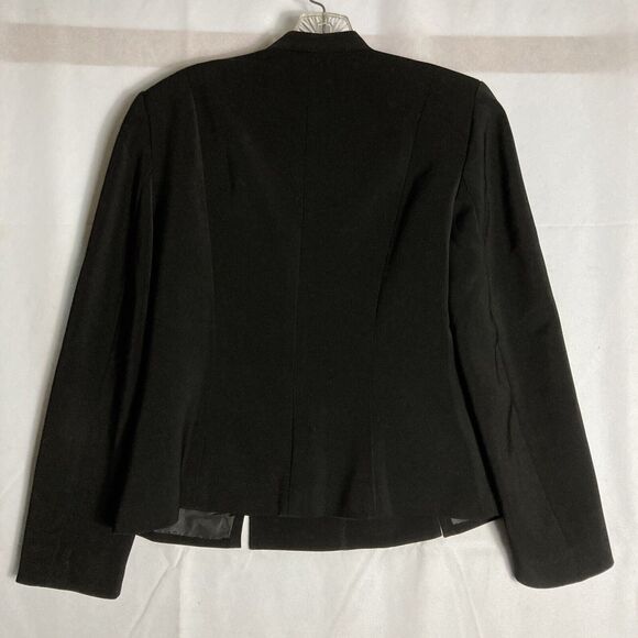 Le Suit 6P Blazer Long Sleeve Black Lined 3 Button Jacket Business Work Casual - Picture 9 of 10